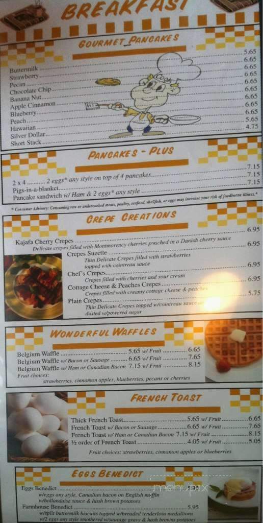 Blueberry Hill Restaurant - Greensburg, IN menu_pic