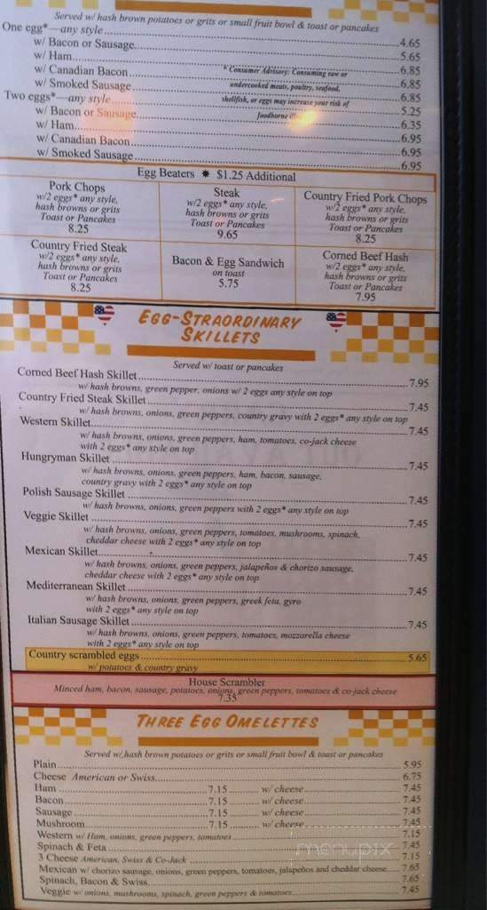 Blueberry Hill Restaurant - Greensburg, IN menu_pic
