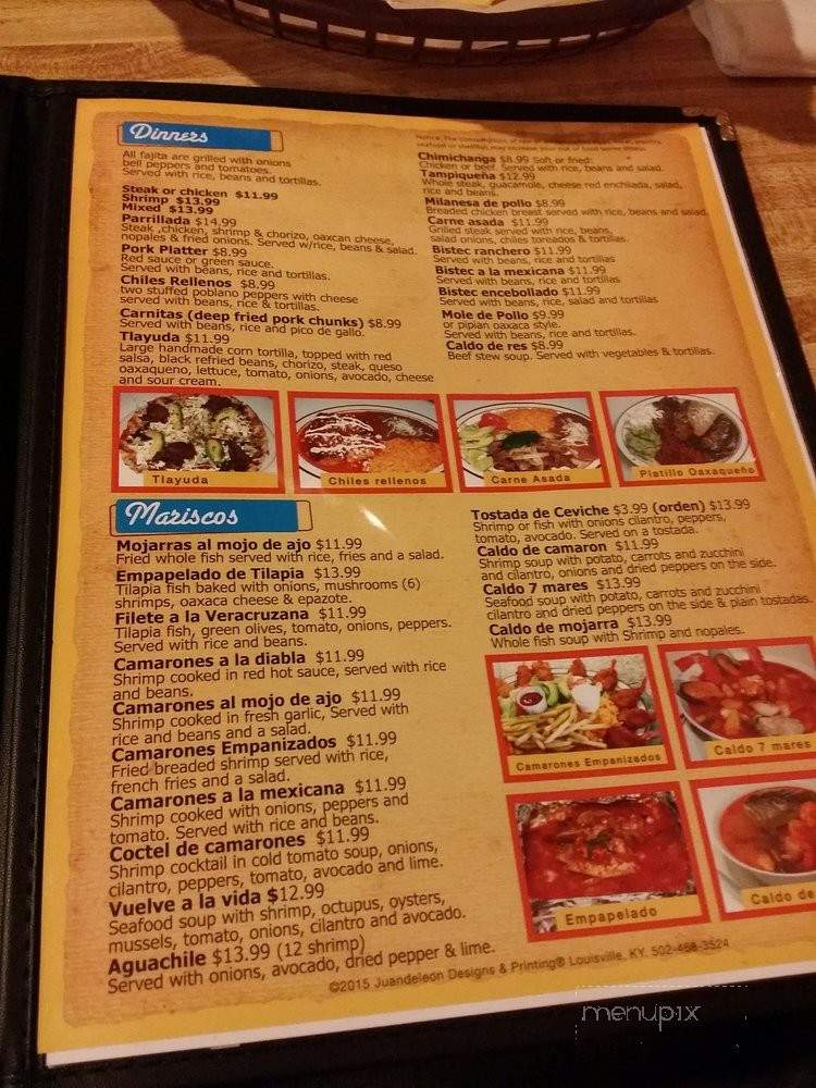 La Lupita Mexican Restaurant - Clarksville, IN menu_pic