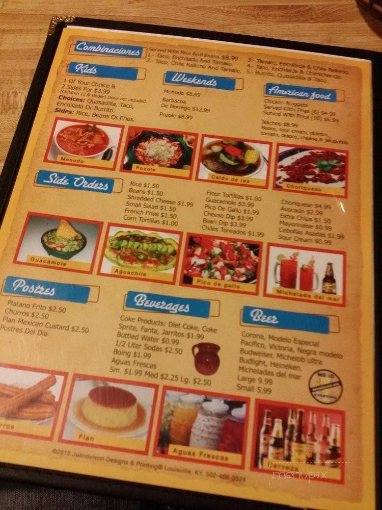 La Lupita Mexican Restaurant - Clarksville, IN menu_pic