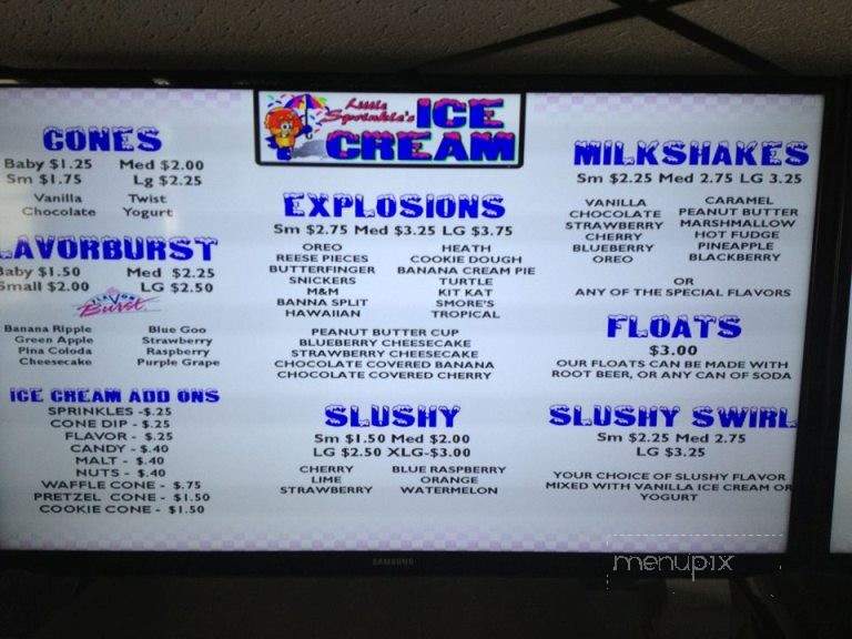 Little Sprinkles - Johnstown, PA menu_pic