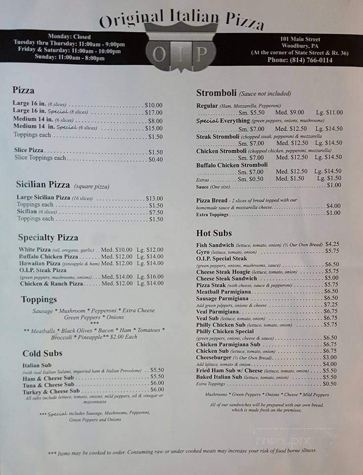 OIP - Woodbury, PA menu_pic