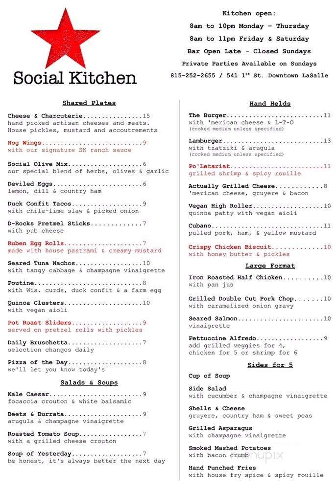 /250688259/Social-Kitchen-Lasalle-IL - Lasalle, IL