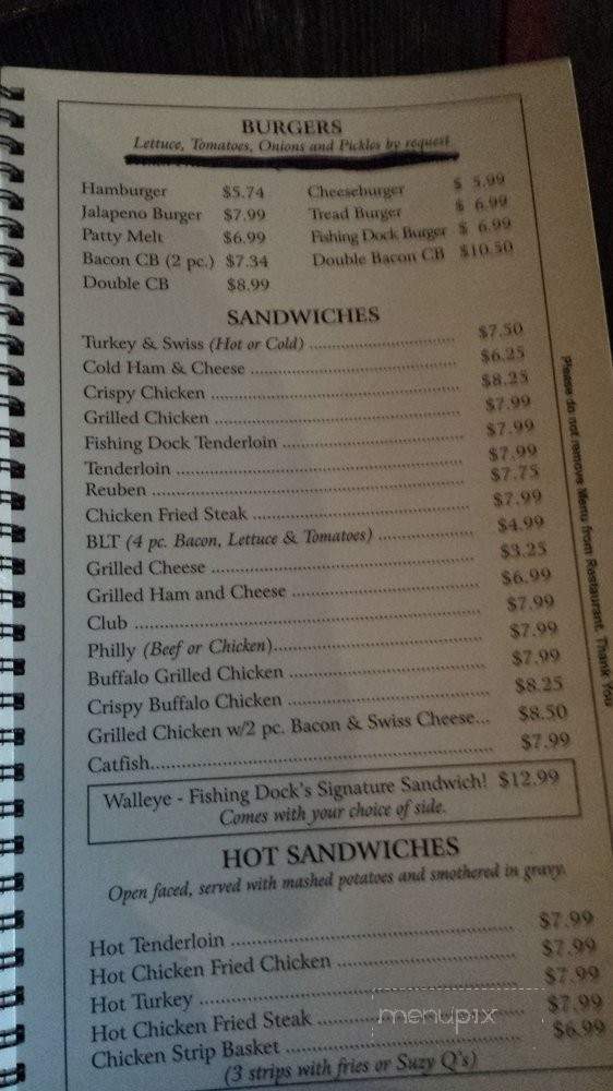 /250809266/The-Fishing-Dock-Menu-Archie-MO - Archie, MO
