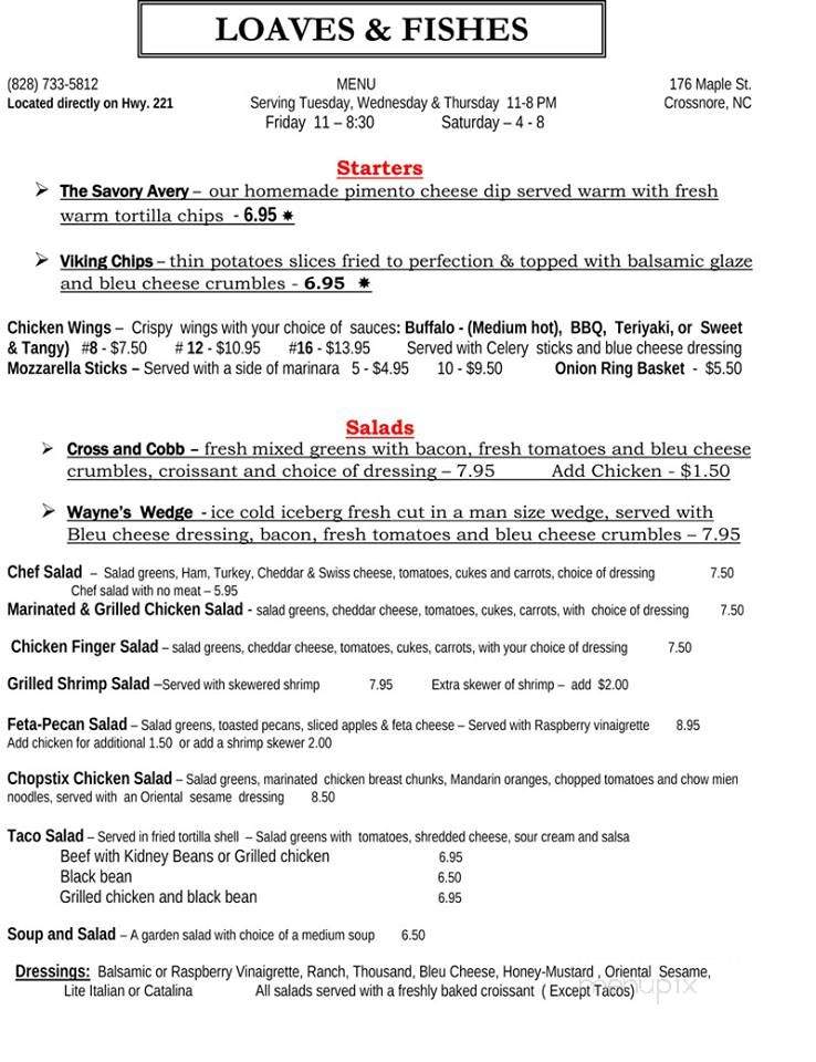 /251250511/Loaves-and-Fishes-Restaurant-and-Catering-Crossnore-NC - Crossnore, NC