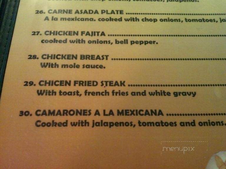 El Rodeos Tex Mex Restaurant - Seguin, TX menu_pic