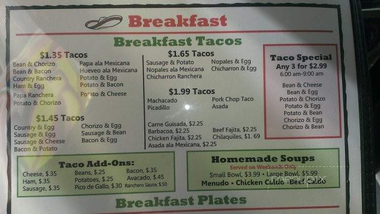 Lupita's Restaurant - Marion, TX menu_pic