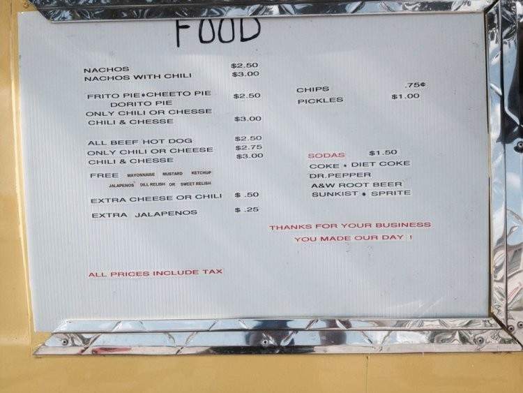 Honey's Sno-Balls - Houston, TX menu_pic