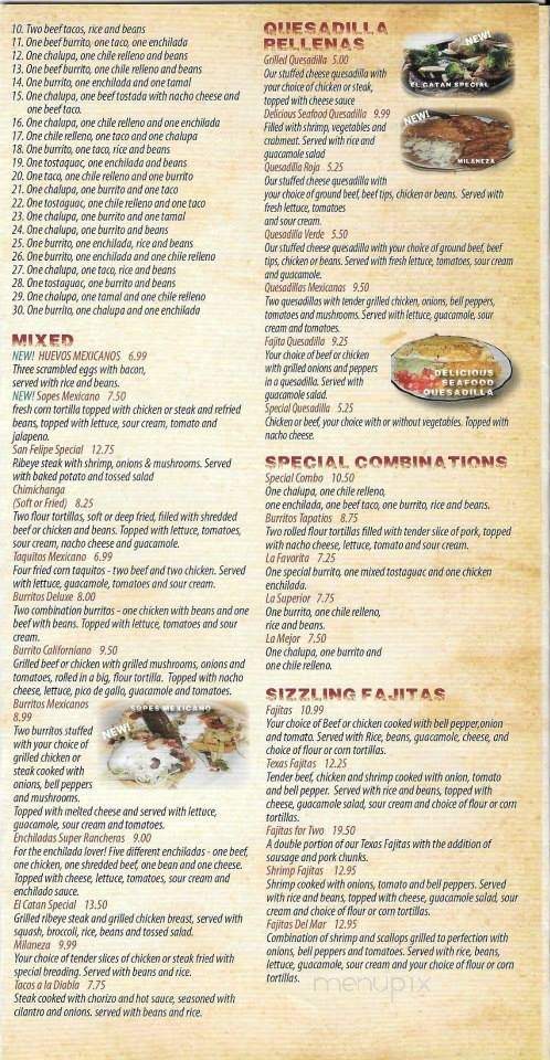La Hacienda Mexican Restaurant - Elizabethtown, NC menu_pic