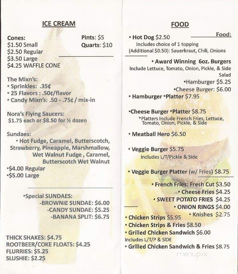 Nora's Luvin Spoonful - Narrowsburg, NY menu_pic