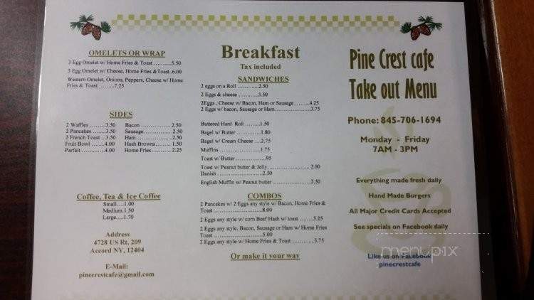 /250334126/Pine-Crest-Cafe-Accord-NY - Accord, NY