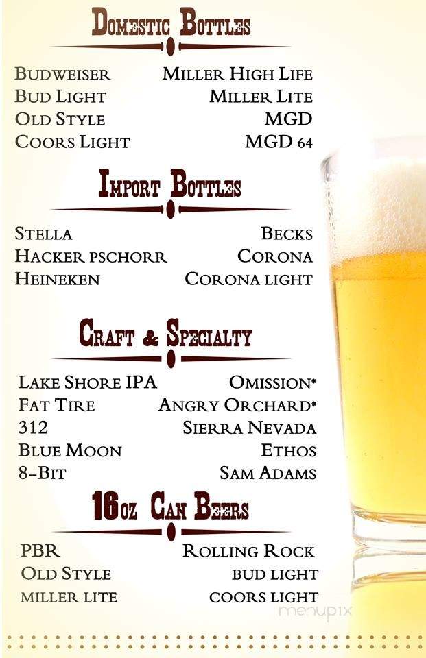 T-Bar Ranch - Island Lake, IL menu_pic