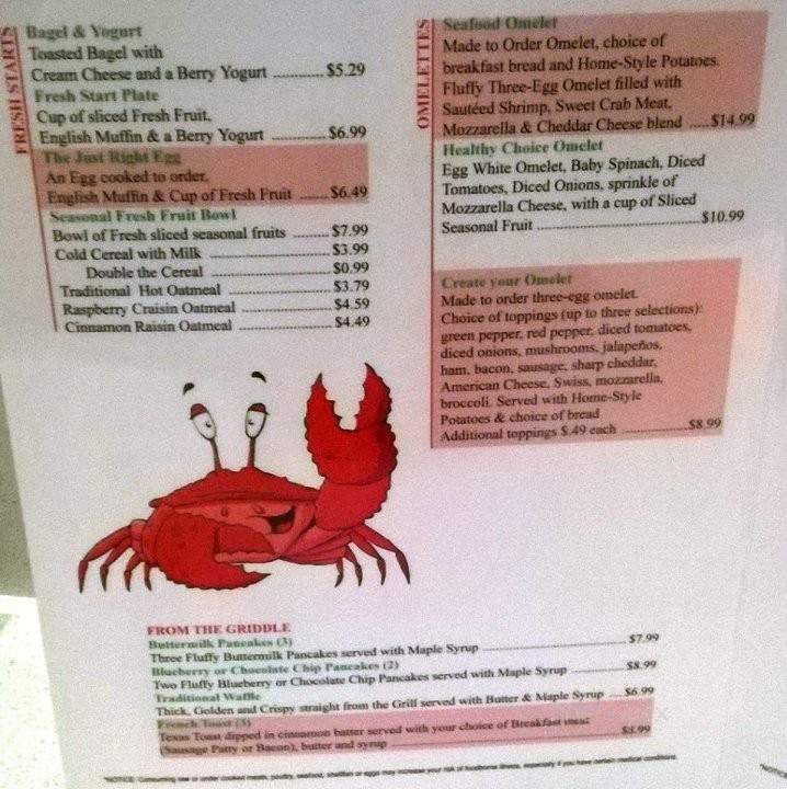 Crab Island Cafe/Manatee Tiki Bar - Fort Walton Beach, FL menu_pic