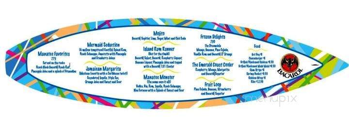 Crab Island Cafe/Manatee Tiki Bar - Fort Walton Beach, FL menu_pic