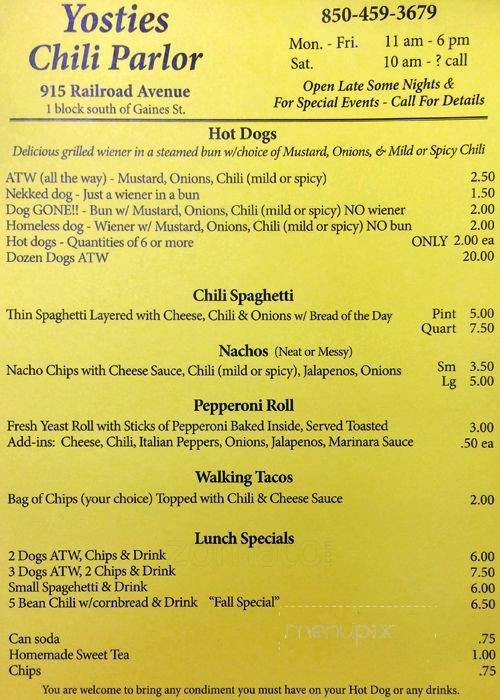 /251187512/Yosties-Chili-Parlor-Tallahassee-FL - Tallahassee, FL