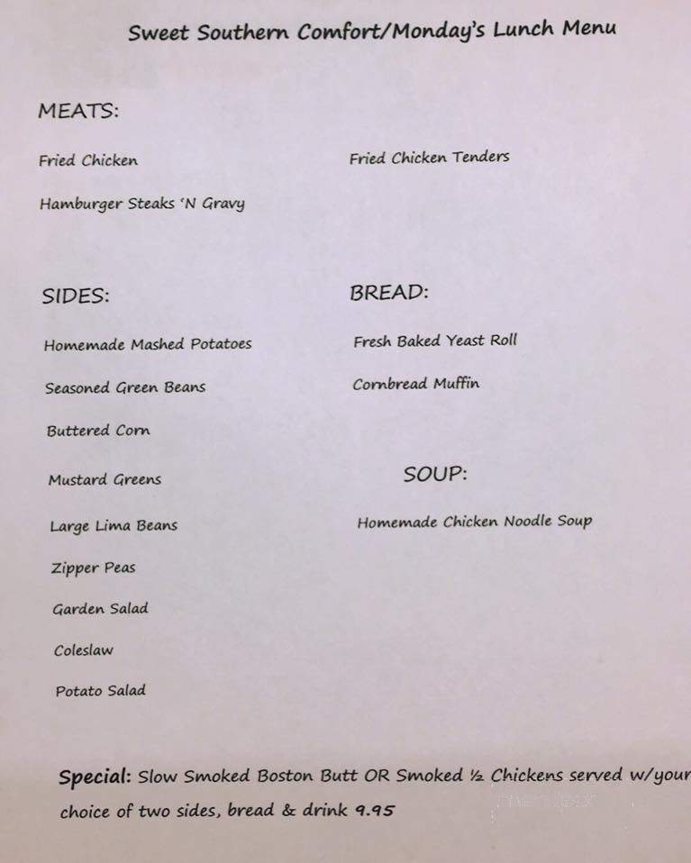 Sweet Southern Comfort - Freeport, FL menu_pic