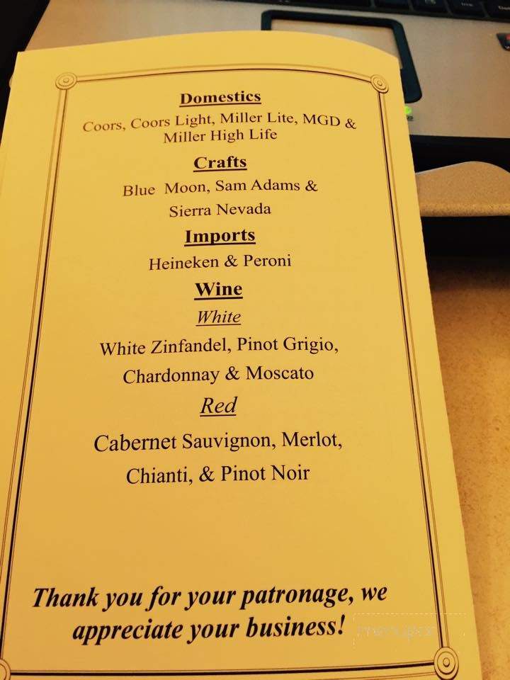 The Spaghetti Station - Kenosha, WI menu_pic