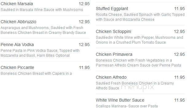 Bella Pizza Cafe - Delran Township, NJ menu_pic
