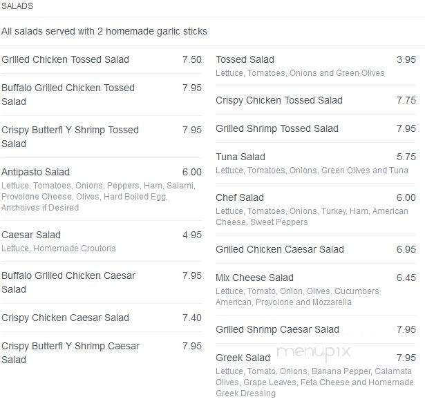 Bella Pizza Cafe - Delran Township, NJ menu_pic
