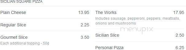 Bella Pizza Cafe - Delran Township, NJ menu_pic