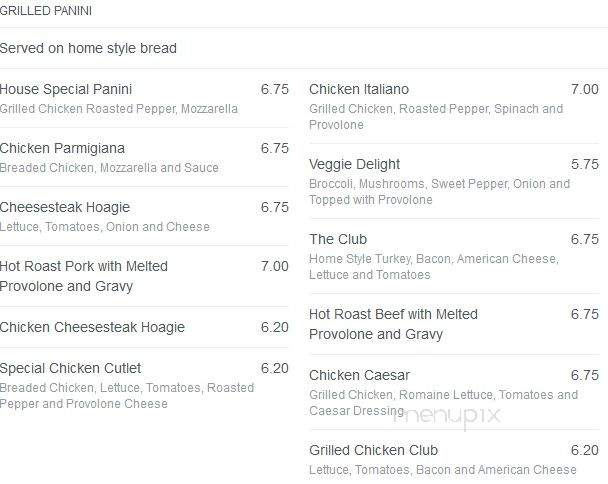 Bella Pizza Cafe - Delran Township, NJ menu_pic