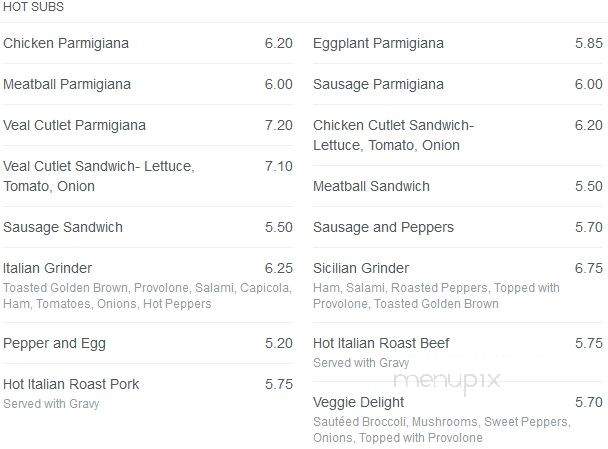 Bella Pizza Cafe - Delran Township, NJ menu_pic