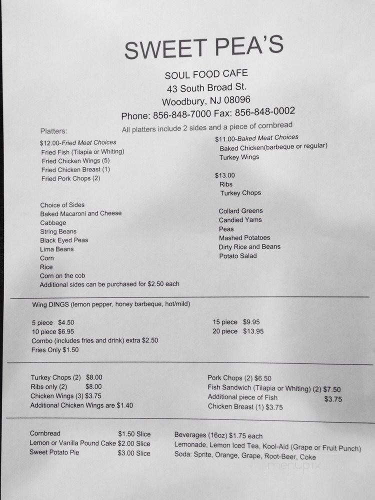 /251095441/Sweet-Peas-Soul-Food-Cafe-Woodbury-NJ - Woodbury, NJ