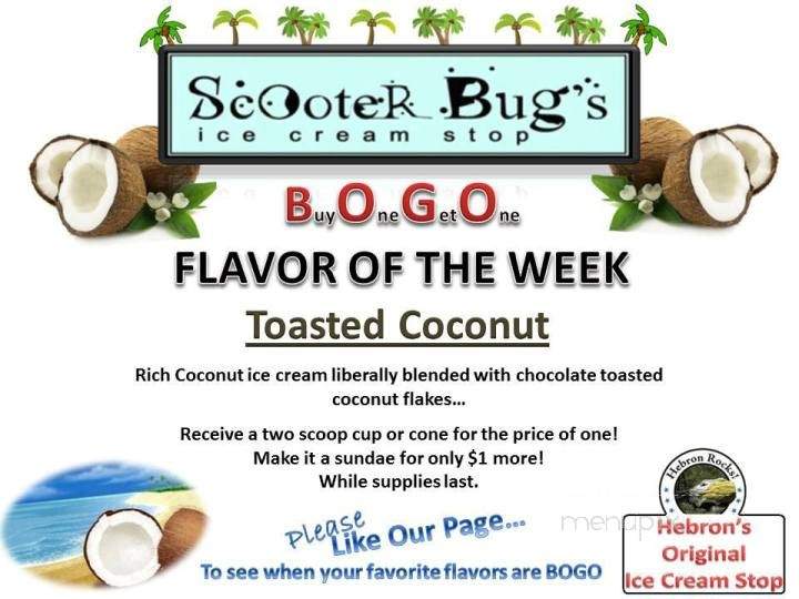 Scooter Bug's Ice Cream Stop - Hebron, CT menu_pic