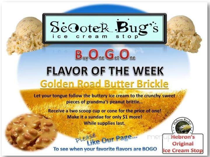 Scooter Bug's Ice Cream Stop - Hebron, CT menu_pic