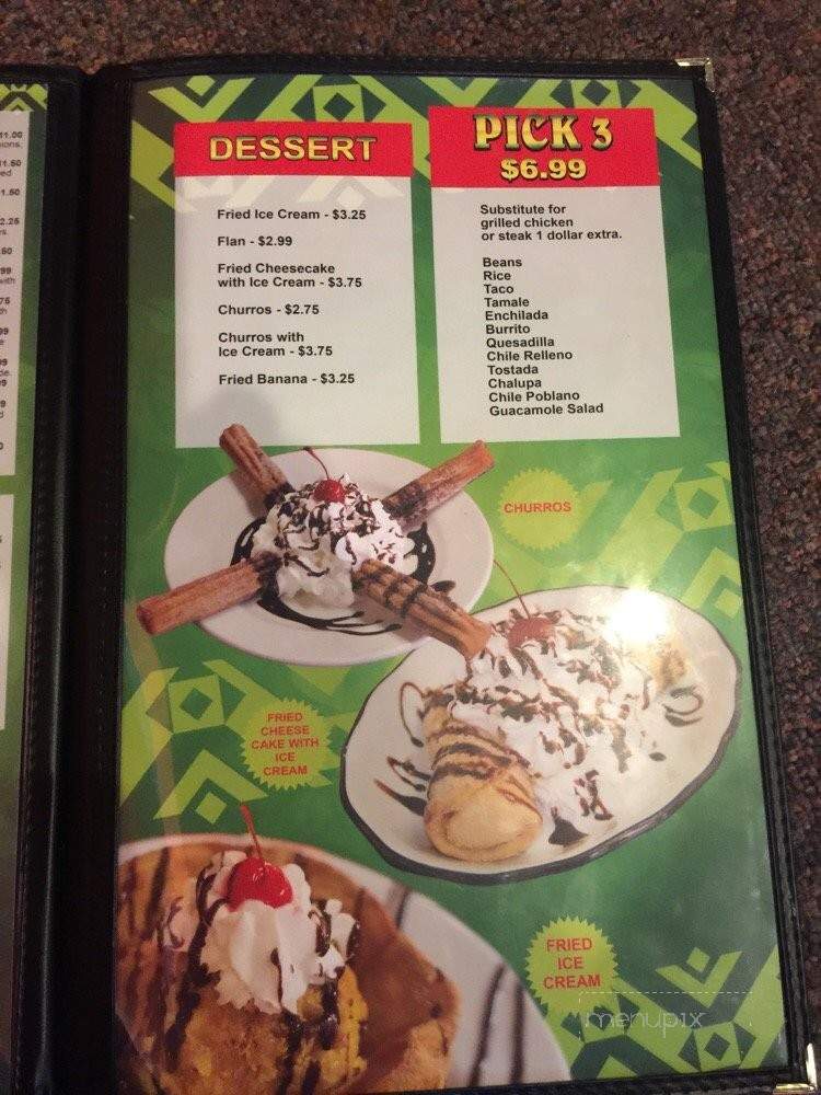 La Palma Mexican restaurant - Anderson, SC menu_pic