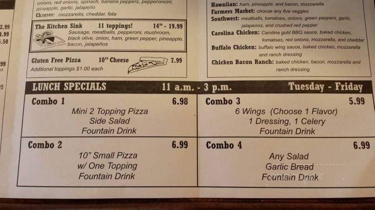 Nate's - Travelers Rest, SC menu_pic