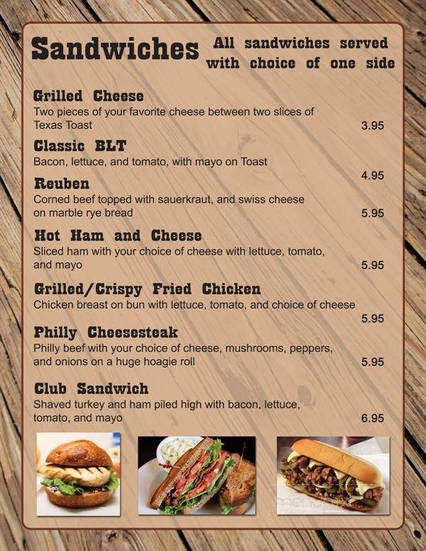 Mountain Top Inn - Rockwood, TN menu_pic