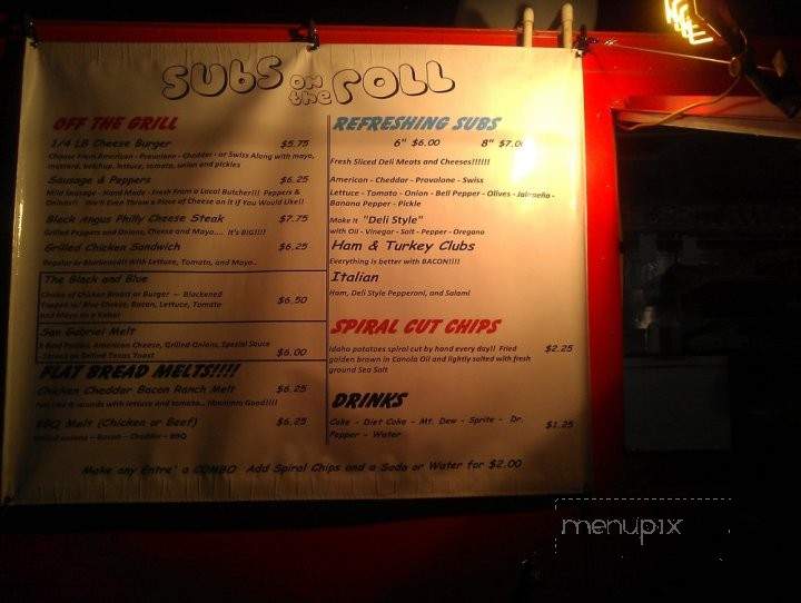 Subs on the Roll - Orange Park, FL menu_pic