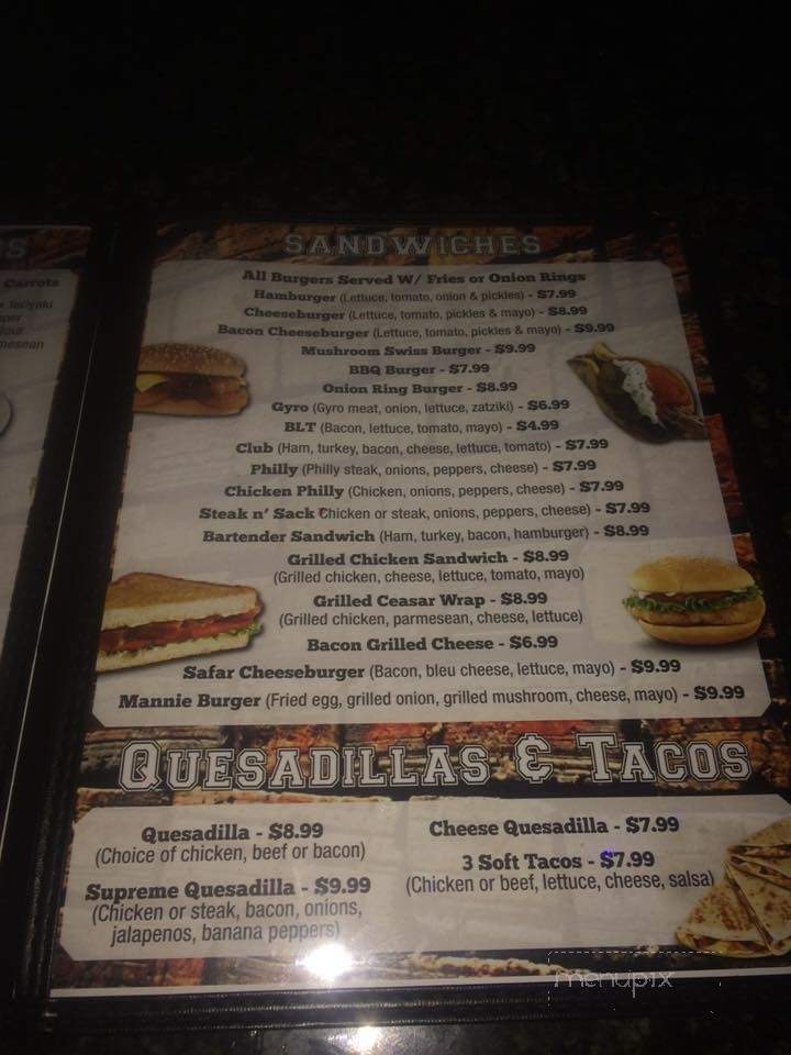 Safar Sports Bar, Billiards, Hookah Lounge, and Grill - Jacksonville, FL menu_pic