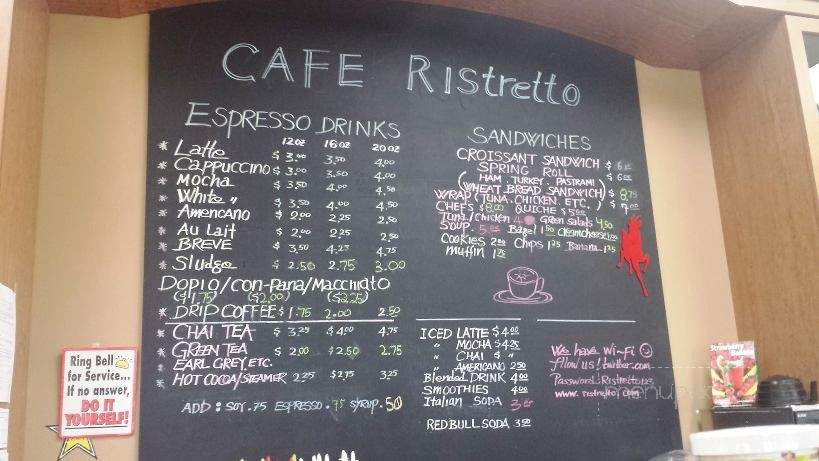 Cafe Ristretto - Anchorage, AK menu_pic