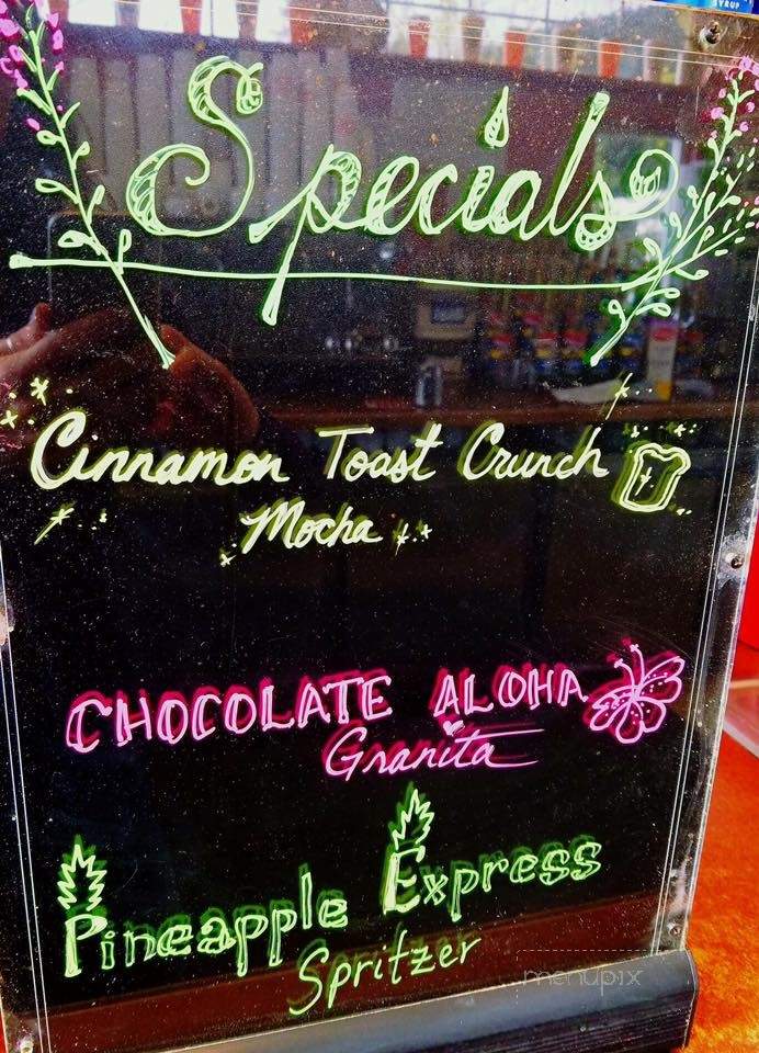 Flying Squirrel Espresso - Juneau, AK menu_pic