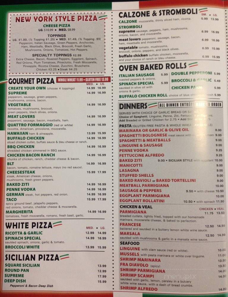 Pizza New York - Washington, NJ menu_pic