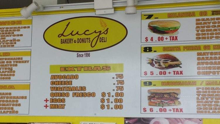 Lucy's Bakery Deli - Loma Linda, CA menu_pic