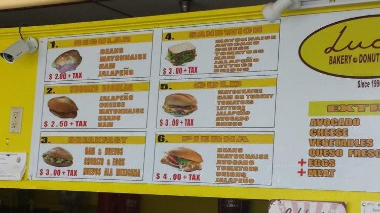 Lucy's Bakery Deli - Loma Linda, CA menu_pic