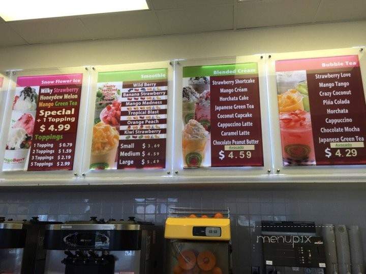 Yogoberry - El Paso, TX menu_pic