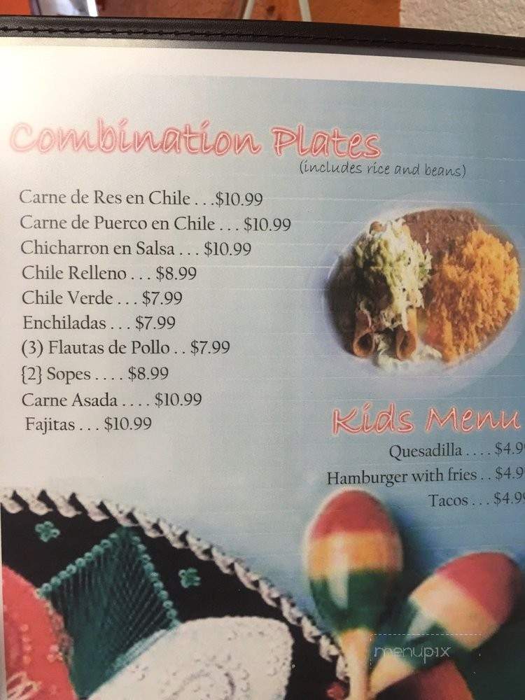 El Mirador - Sacramento, CA menu_pic