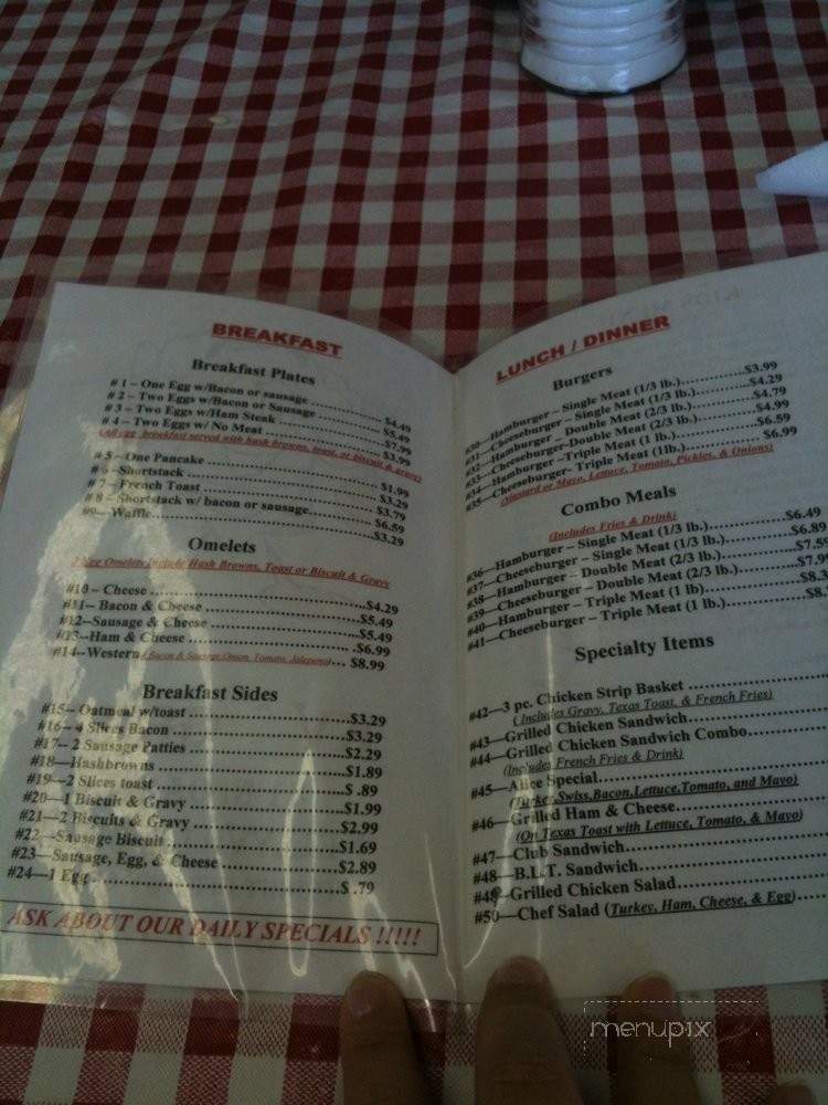 KV Grill - Kellyville, OK menu_pic