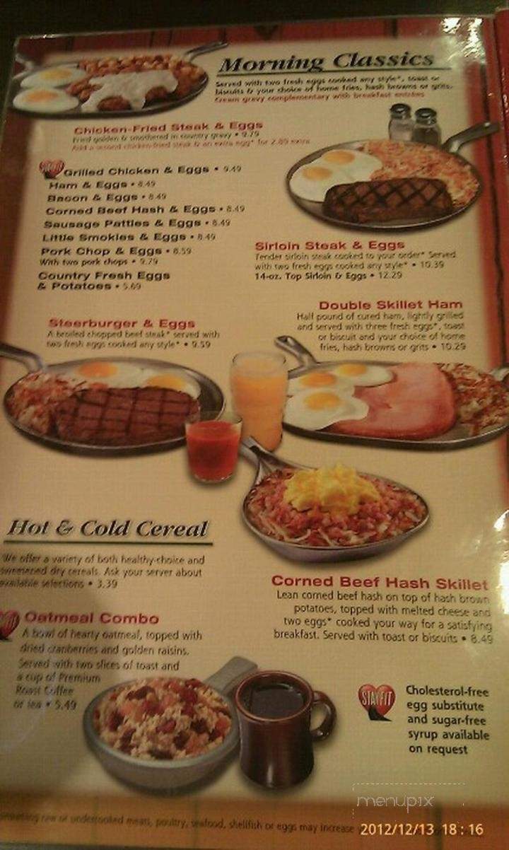 Iron Skillet - Kenly, NC menu_pic