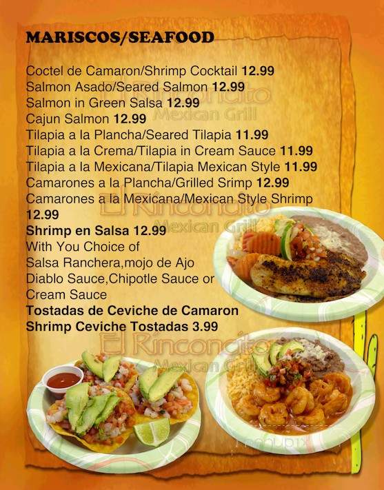 El Rinconcito - Cary, NC menu_pic