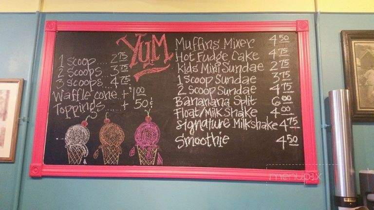 Muffins Ice Cream Shop - Mebane, NC menu_pic