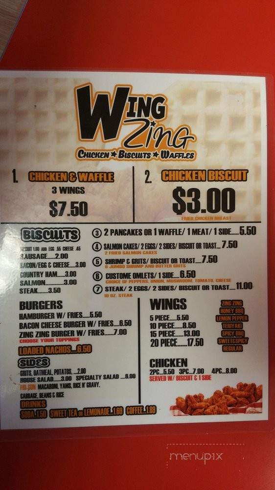 Wing Zing - Smithfield, NC menu_pic
