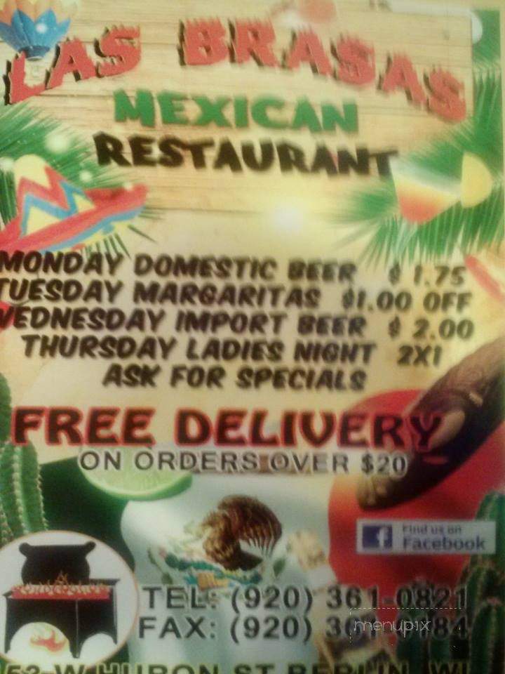 Las Brasas Mexican Restaurant - Green Bay, WI menu_pic