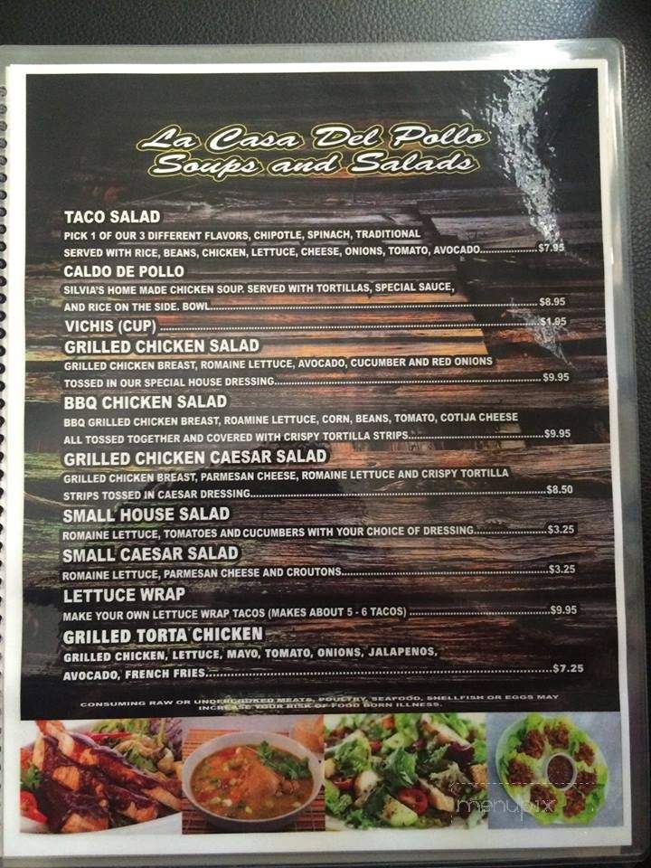 La Casa Del Pollo - Bullhead City, AZ menu_pic