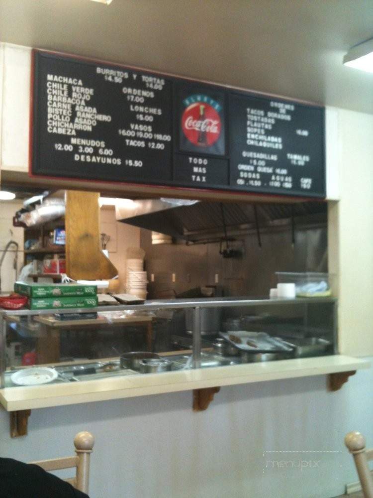 Panchitas Restaurant - San Luis, AZ menu_pic