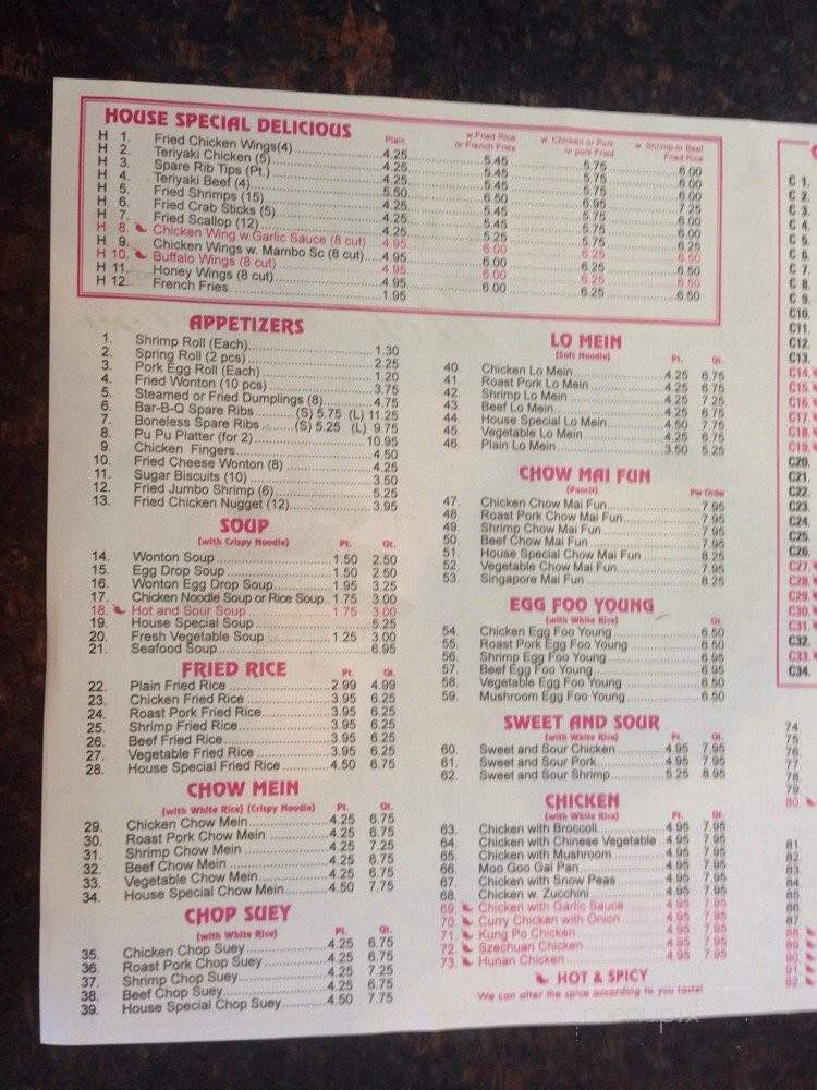 China Wok Express - Clarksville, TN menu_pic